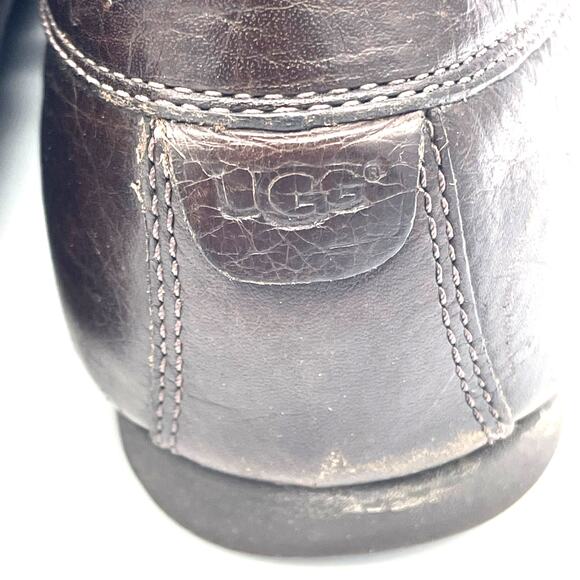 UGG Men\'s Jennings Classic Slip-On Brown Leather Loafers Size  12 main image 6